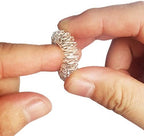 12 Packs Spiky Sensory Finger Rings ,Fidget Rings Teens & Adults Silent Stress Reducer & Massager for Fidget ADD ADHD OCD Autism