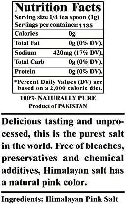 Himalayan Chef Pink Himalayan Salt - Natural Fine Grain - 3 Pound (6 x 0.5 Pound Bags)