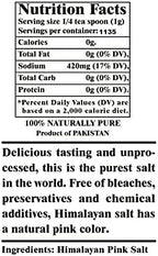 Himalayan Chef Pink Himalayan Salt - Natural Fine Grain - 3 Pound (6 x 0.5 Pound Bags)