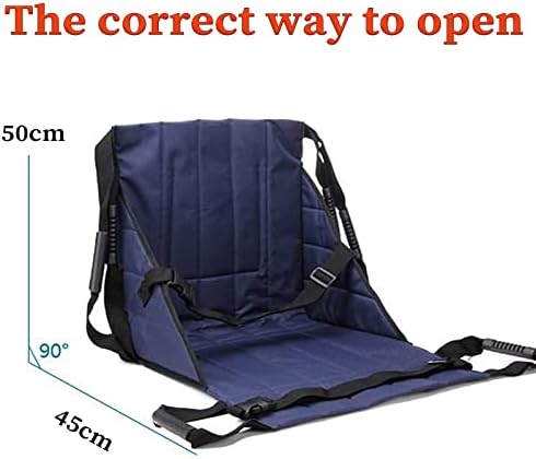 Wheelchair Transfer Sling Belt, Patient Transfer Lift Sling Board Belt Waterproof Transfer Emergency Evacuation Chair for Seniors, Bedridden, Disabled and Obesity, Rugged and Durable