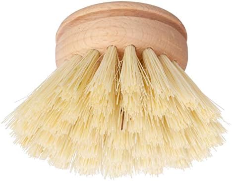REDECKER Tampico Fiber Replacement Head Made with Untreated Beechwood, 1-5/8-Inches - Wooden Dish Brush Replacement Head - Dish Scrub Brush