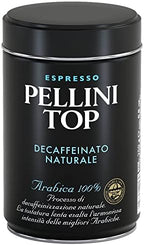 Pellini Top 100% Arabica Decaffeinated Ground Coffee Tin 250 g