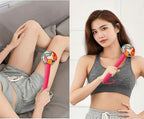 Traditional Moxa Stick Massager - Handheld Mugwort Massage Hammer for Pain Relief, Muscle Relaxation, Acupressure - Ergonomic Grip with US Design Patent.(Red, Light Green)