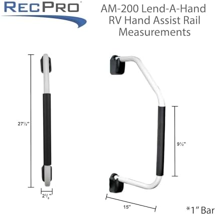 RecPro Brand Lend-A- Hand RV Assist Folding Handle | Aluminum Lend-A-Hand