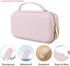 Elonbo Carrying Case for Portable Handheld Inhaler Nebulizer Machine for Adults and Kids, Asthma Inhaler Travel Case, Handheld Mesh Atomizer Machine Holder, Inhaler Spacer Bag, Star Pink