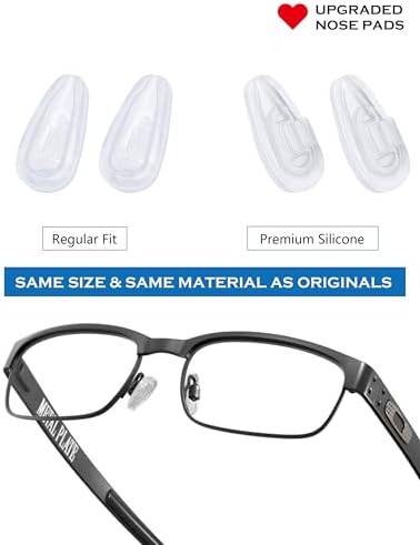 Replacement Nose Pads for Oakley Socket 5.5 OX3218/Socket 5.0 OX3217/Socket Ti OX5019/Steel Plate OX3222/Contrail Eyeglasses
