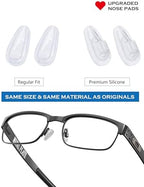 Replacement Nose Pads for Oakley Socket 5.5 OX3218/Socket 5.0 OX3217/Socket Ti OX5019/Steel Plate OX3222/Contrail Eyeglasses