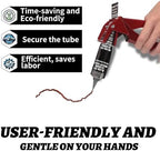 Tube Extrusion Tool - Efficient RTV and Silicone Dispenser That maximizes The use of All Material in The Tube and Prevents Material Waste(Red)