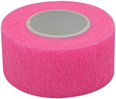Self Stick Cohesive Bandage Latex 1"x5 Yards First Aid Bandages Stretch Sport Wrap Vet Tape for Wrist Ankle Sprain and Swelling,Hot Pink