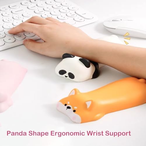 Panda Shape Ergonomic Wrist Support for Mouse Computer Arm Rest for Desk Cute Animals Wrist Pad