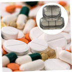 2pcs Cute Pill Box Organizer Small Travel Pill Case Portable Storage Container Daily Organizer Travel Daily