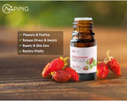 2-Pack Strawberry Essential Oil - 100% Pure Organic Natural Plant (Fragaria x ananassa) Strawberry Oil for Diffuser, Aroma, Spa, Massage, Yoga, Perfume, Body - 2x10ML