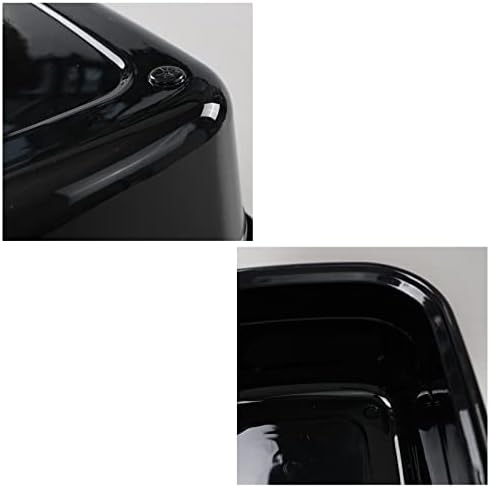 Jekiyo 14 Quart Plastic Dish Pan Basin, 4 Pack Wash Basin, Black & Gray