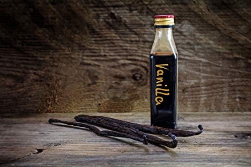 1 oz Vanilla Beans Grade A - Whole Gourmet Pods for Homemade Vanilla Extract, Baking, Brewing, Cooking, and Desserts (Tahitian)