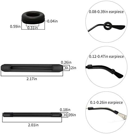 20 Pairs Eyeglasses Ear Hooks Retainers, Silicone Eyeglasses Anti-Slip Holder Stoppers Temple Tips Sleeve Retainer Eyewear Retainers Spectacle Stay For Eyeglasses, Sunglasses, Reading Glasses