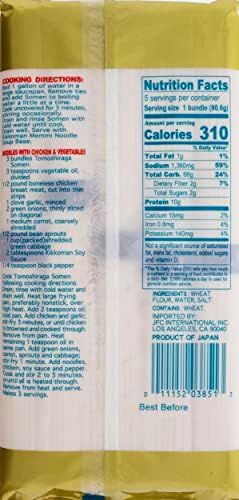 Jfc, Noodle Tomshiraga Somen, 16 Ounce