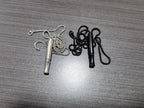 2Pcs Aromatherapy Breathing Necklace, 24 inch Chain, Stainless Steel Pendant in Silver and Black adult Women Men