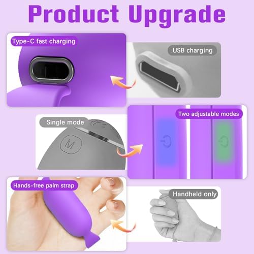 Sleep Aid Device, Hand Micro-Current Sleep Instrument Anxiety Device, Portable Rechargeable Sleep Aid for Anxiety and Insomnia (Blue)