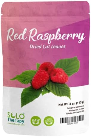 Red Raspberry Leaves 4oz., Red Raspberry Leaf Tea , Dried Cut Leaves in a Resealable Bag, Rubus Idaeus , Product From Croatia, Packaged in the USA