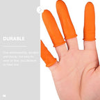 minkissy 200pcs Disposable Finger Cots Comfortable Finger Protectors for Hot Glue Anti-wear Elastic Design for Crafting and Gardening Use