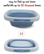 Babyhood Multi-Purpose Collapsible Wash Basin for Kids and Babies, Lightweight Portable Folding Basin for Washing Baby Bottles and Breast Pump Parts and Home Kitchen Outdoor Camping Use (2021blue)