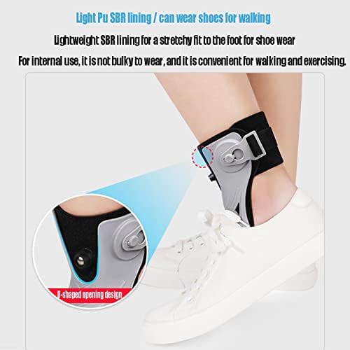 HUANGJUN Foot Drop Brace ?Stability Orthosis, Foot Up Ankle Foot Orthosis Support with Inflatable Airbag for Hemiplegia Stroke Shoes Walking Foot Stabilizer,A/Left,L