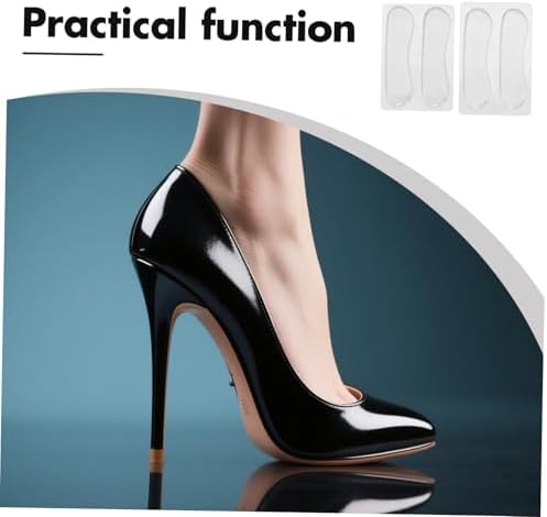 FRCOLOR 6pairs Transparent Silicone Heel Pads Comfortable Reusable Cushions for High Heels and Sneakers -wear Foot for Everyday Use