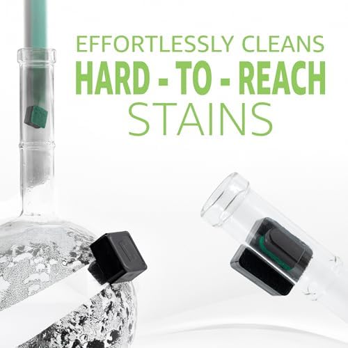 Chubbs Scrubb Duo Magnetic Glass Cleaner Kit - Mini Magnet Scrubber for Hard-to-Reach Stains on Glass, Ceramic & Metal