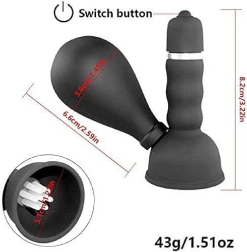 Nipple Sucking Sensorial Toys for Woman Flat and Shy Nipples for Women, Nipple Suction Cups Toys Breastfeeding for Women cv6s0115d2vb (Black 3)