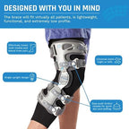 Ovation Medical Game Changer Unloader Knee Brace with Undersleeve - Lightweight OA Support for Arthritis & Pain Relief - Low Profile Design for Comfort Fit (Small/Medium, Left)
