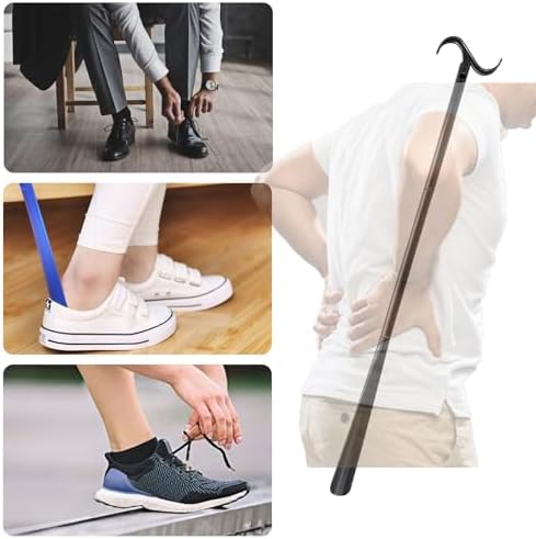 Sock Aid Device for Seniors Sock Helper Easy on Easy Off, Dressing Stick with Shoe Horn Sock Removal Tool, Dressing Aids for Shoes, Socks, Shirts and Pants