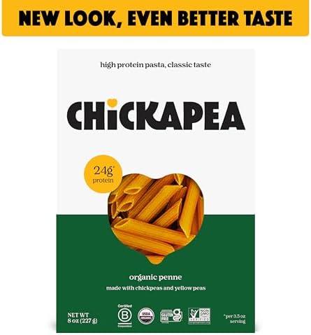Chickapea Organic Chickpea Pasta - Penne - 8 oz (Pack of 6)