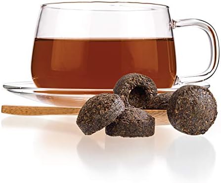 Tealyra - Pu Erh Menghai - Ripe Tuo Cha Mini Cakes - Puerh Tea - Individually Wrapped - 8-ounce (37-39pcs)