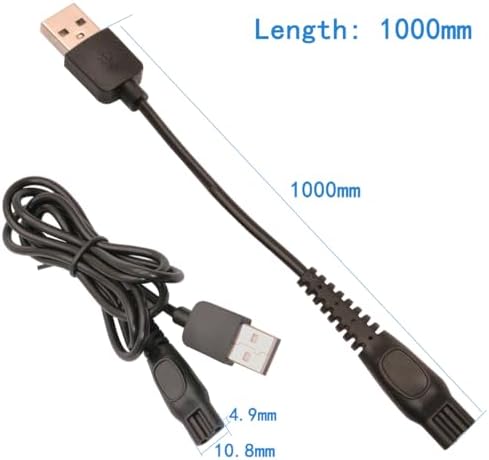USB C Power Cord Replacement Charger USB Adapter Compatible with a Variety of Electric Hair Clippers, Beard Trimmers, Shavers, Desk Lamps,Purifiers, HQ8505 Charging Cable
