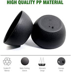 WSMKSZ 10 inch Hanging Planters for Outdoor Indoor Plants with Drainage Holes and Chain, 2 Pack Round Hanging Flower Pots for Garden Home Porch Decor, Black