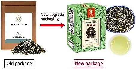 TIAN HU SHAN Tie Guan Yin/ti kuan yin/Iron Goddess of Mercy oolong Tea Loose Leaf 4oz (113g) Tin Bag