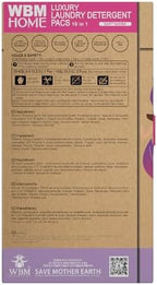 WBM Laundry Pods, 32 Count | Specially Designed for Undergarments With Soft Heaven Fragrance | Laundry Detergent Pods Formulated With Plant-Based Formula and Gentle Stain Remover