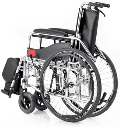Set of 2 Wheelchair Rear Wheels Replacement 20 22 24 inch Wheelchair Assembly, Solid Tires Aluminum Hub with 12mm Bearings(60cm/24in)