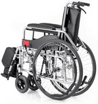 Set of 2 Wheelchair Rear Wheels Replacement 20 22 24 inch Wheelchair Assembly, Solid Tires Aluminum Hub with 12mm Bearings(60cm/24in)