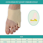 Tailor Bunion Corrector Pads for Pinky Toe Relief, Little Toe Separator, Overlapping, Soft Silicone Gel Bunion Pad with Anti-Slip (L)