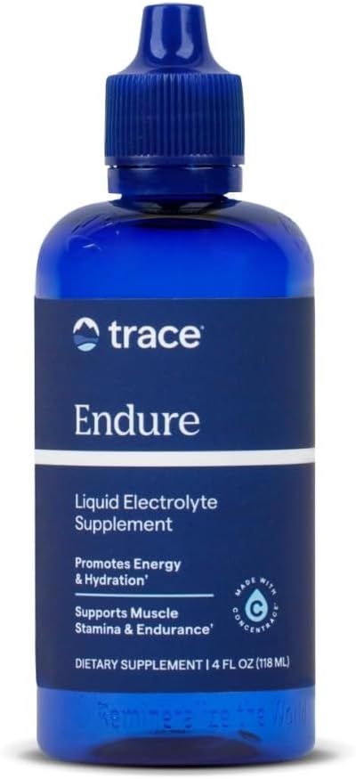 Trace Minerals Endure - Mineral Absorption Supplement - Electrolyte Supplement to Aid Hydration & Healthy Energy - Performance Support with Magnesium & Chloride - Vegan - 4 fl oz (48 Servings)