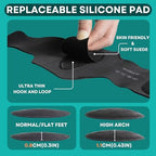 Arch Support Brace, for Plantar Fasciitis Relief, Arch Supports Sleeve, w/Removable Foot Pads, Arch Support Bands with Inserts, Non Slip Archs Strap for High Archs, Fallen Arch