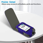 PU Leather Protective Case for Freestyle Libre 3 2 / Libre Reader, Lightweight Shockproof Diabetic Storage Carrying Case with Carabiner Clip and Handle (Purple)