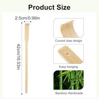 50Pcs Bamboo Back Scratchers Bulk Wooden Back Scratcher for Women Men 16.53in Traditional Manual Long Handle Backscratchers For Itching Relief Elderly Funny Christmas Gifts Easter Basket Stuffers