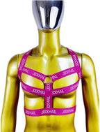 JOCKMAIL Mens Fitness Harness Belt Body Chest Elastic Shoulder Strap Nylon Shoulder Strap Sexy Halter Clubwear Costume