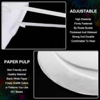 Aqearl DIY Unpainted Masquerade Mask - Paper Mache Craft Mask, Paintable for Halloween Costume