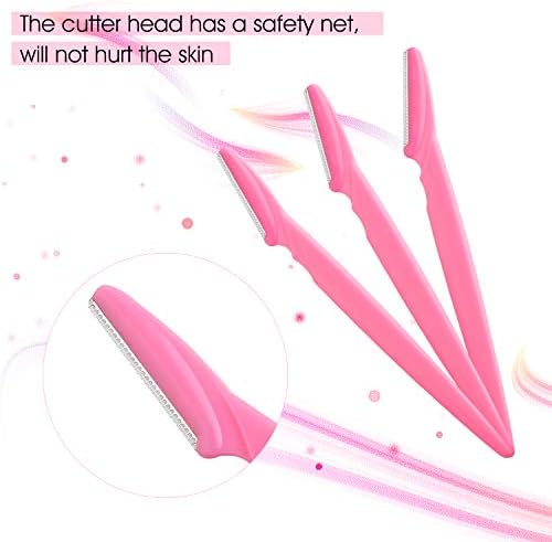 FEPITO Eyebrow Razor Shaper Shavers Trimmers for Women and Men Face Hair Removers Multipurpose Exfoliating Face Razor