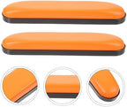 Wheelchair Parts 2 Pack Armrest Covers Orange 10cm Spacing Leather Sponge Protective Abs Arm Rests