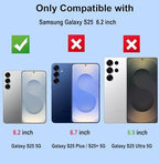 2 pack Anti Blue Light Tempered Glass Screen Protector for Samsung Galaxy S25. Eye Protection Tempered Glass Film,No Bubbles,9H, HD, Blue Light Blocking Film for Galaxy S25 6.2”