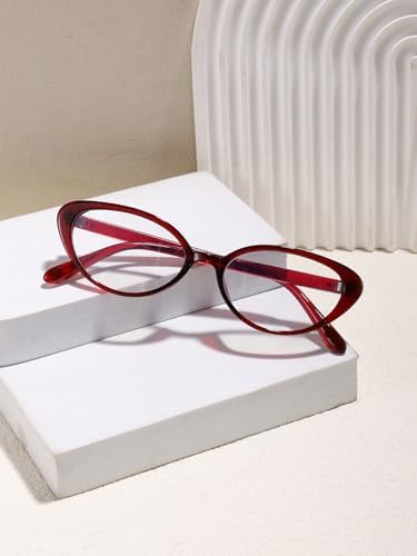 Women's Blue Light Blocking Glasses Casual Cat Eye Frame Reading Glasses For Everyday Use And Travel Accessories